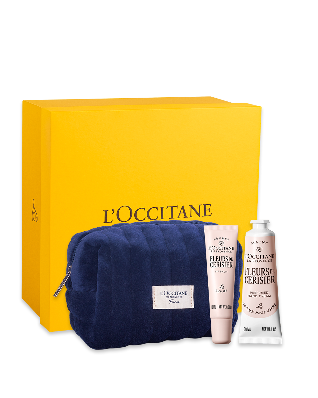 Presente Fleurs de Cerisier: B&aacute;lsamo Labial e Creme de M&atilde;os, , large